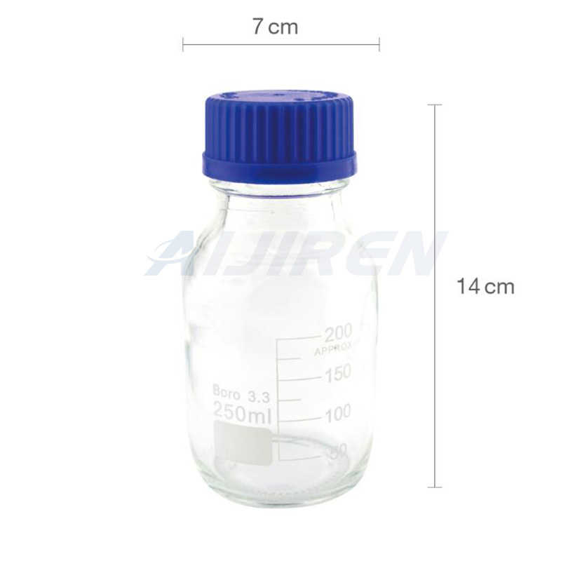 OEM graduated borosil reagent bottle with wide mouth price